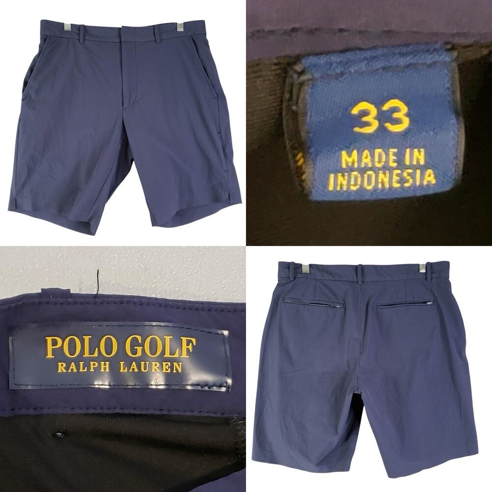 Polo Ralph Lauren Shorts Mens Size 33 Classic Fit Performance Golf Lined Hybrid